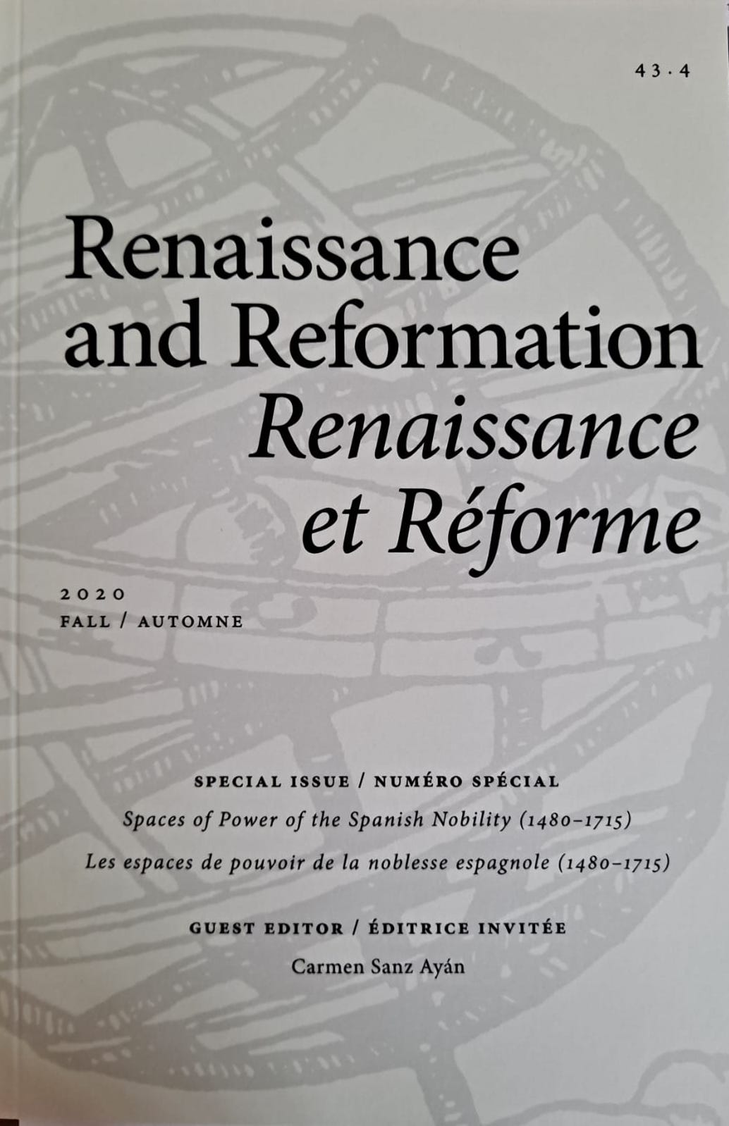 Está disponible la obra colectiva de NOBINCIS: Renaissance and Reformation, Vol 43 No 4 (2020): Spaces of Power of the Spanish Nobility (1480–1715)